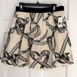 Pink Tartan embroidered skirt NWT